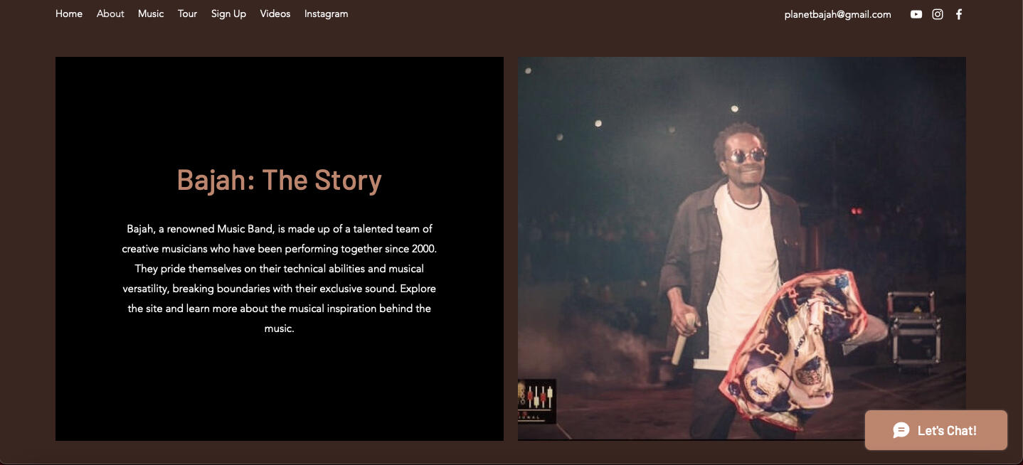 Planet Bajah (Band) - About Page